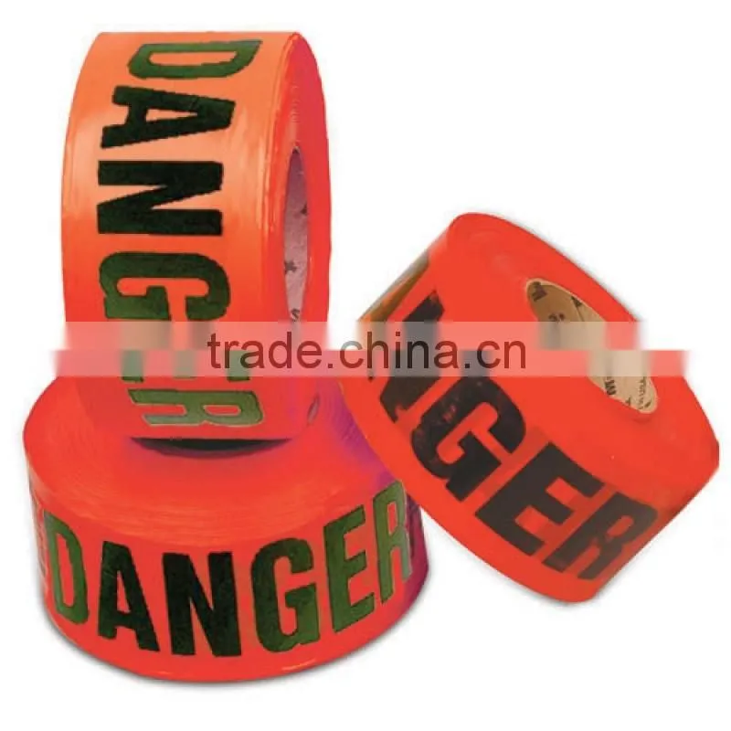 Plastic caution tape, blue and white caution tape