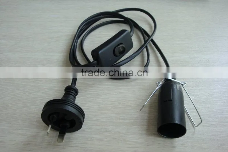 SAA standard power cord with inline switch for lamp of Australia/New Zealand