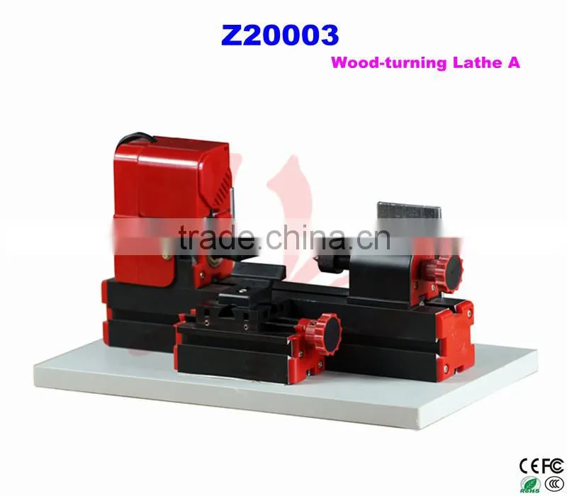 mini lathe machine Workpieces can be clamped by three-jaw chuck or collets(1-6mm) Wood-turning Lathe A Z20003