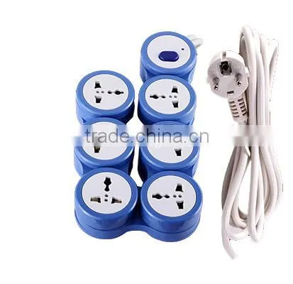 new invention universal circle socket electrical color glass plug socket safe made in china extension socket