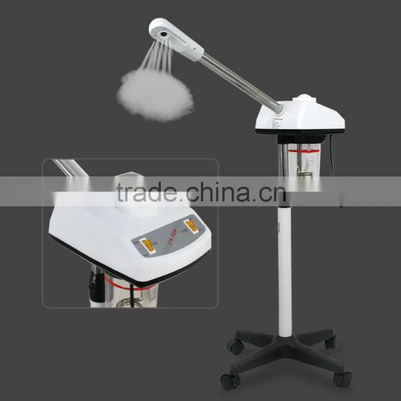2 IN 1 Desktop LED Magnifier Lamp FACIAL FACE OZONE Hot Spray STEAMER Salon SPA