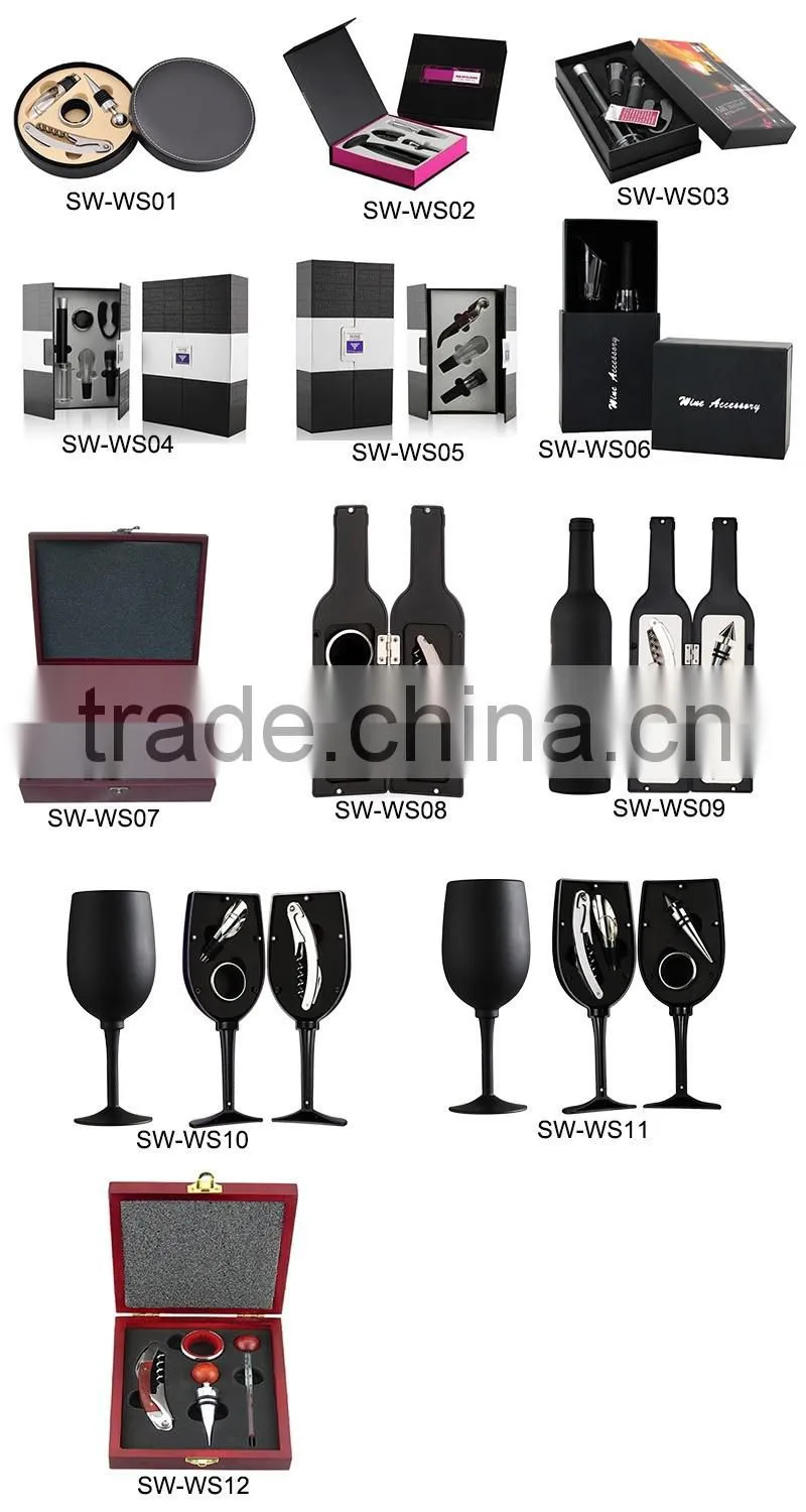 Bottle Shaped Red Wine opener set 3 in 1 Bottle Opener