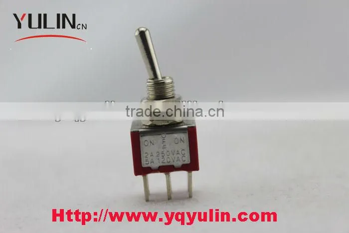 Free sample Mini 6pin ON-OFF-(ON) 50 amps toggle switch