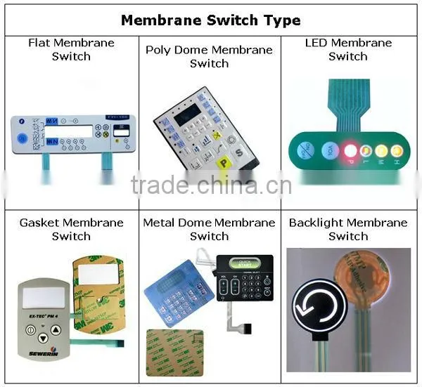 2015 Wholesale Membrane Switch Keypad For Industrial Control Equipement
