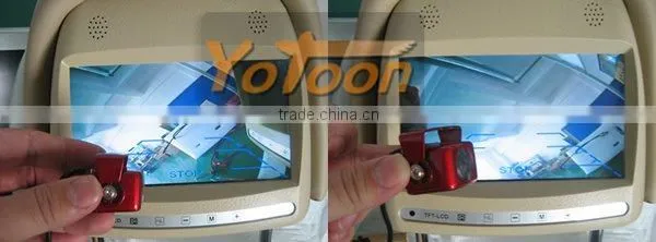 NEW Car rear view 170 angle camera guard line CCD effect(red)