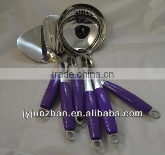 Highly PP handle Stainless Slotted Turner made by Junzhan Factory directly and sell directly