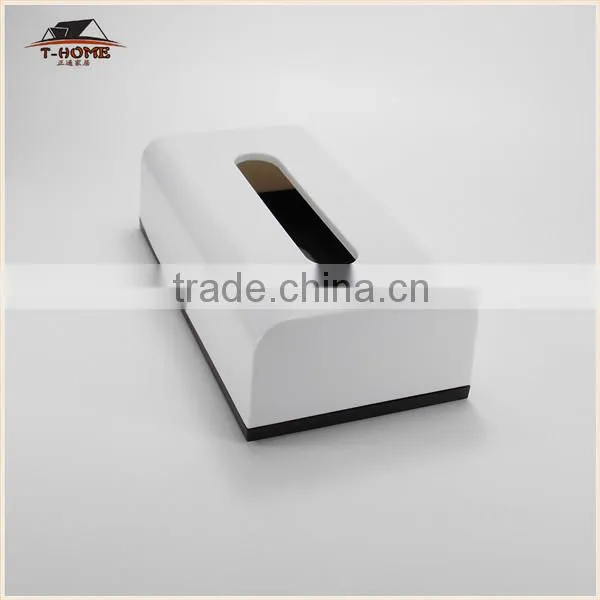 overflow preferential leather tissue box