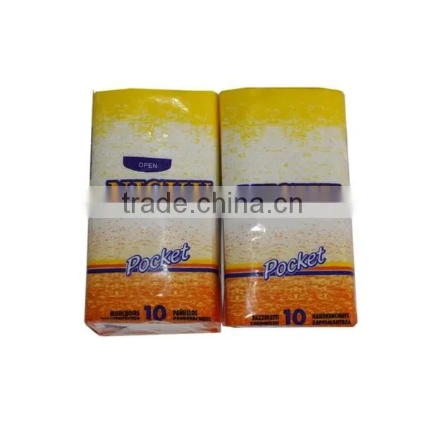 Pocket Facial Tissue Household Paper Hankies Handkerchief Neutral Made of Virgin wood pulp(12)