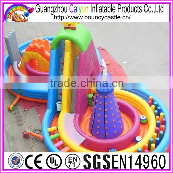 2016 popular game inflatable assault obstacle course for kids