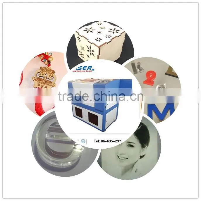 good character acrylic wood co2 laser engraving cutting machine with good after-sales aervice overseas