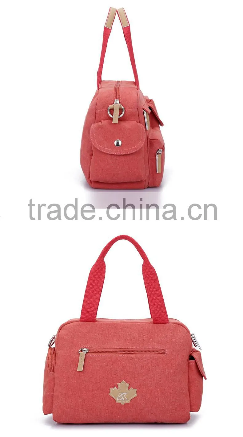 New Design Fashion Lady Zipper Canvas Bag