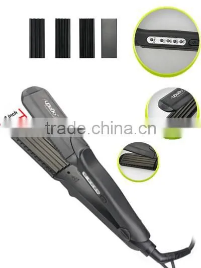 LED temp display,four gears selected control temperature interchangeble flat iorn