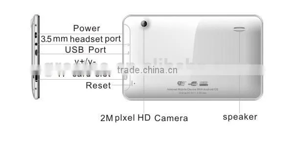 7 inch dual camera dvr android gps navigation