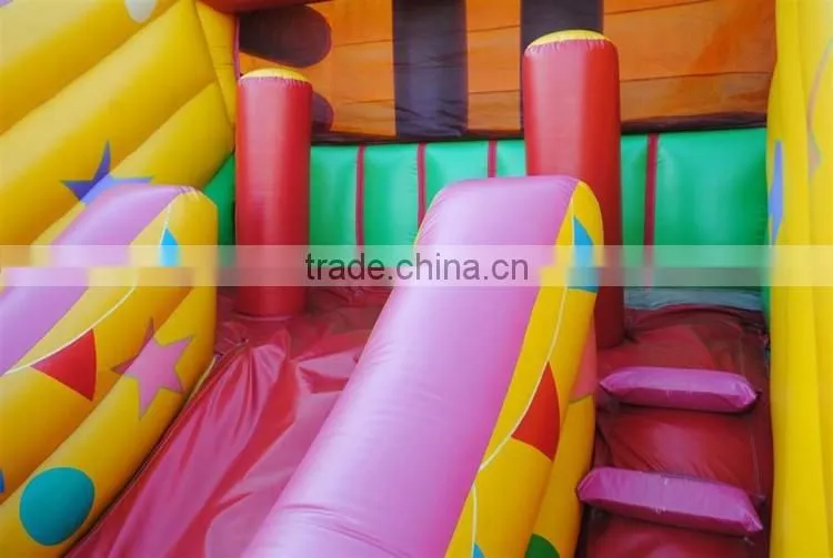 2016 super inflatable circus play beds for children,joker animal inflatable fun city bouncer