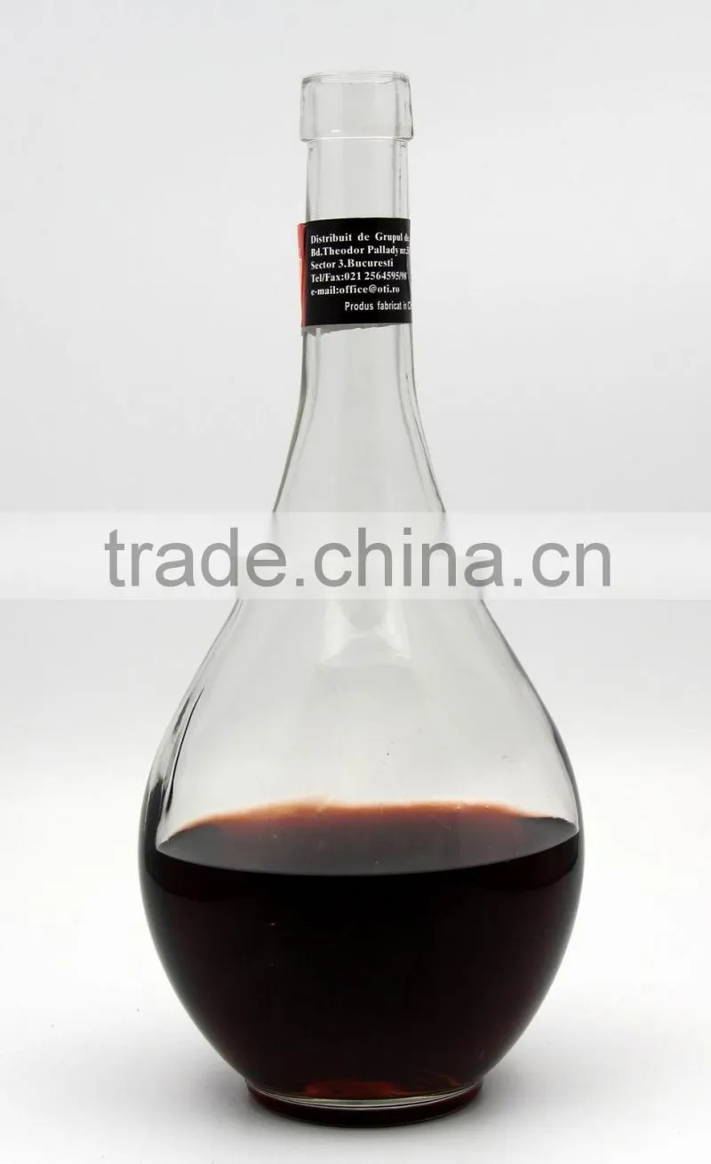 Westerners most liked 1L pearl wine glass bottle