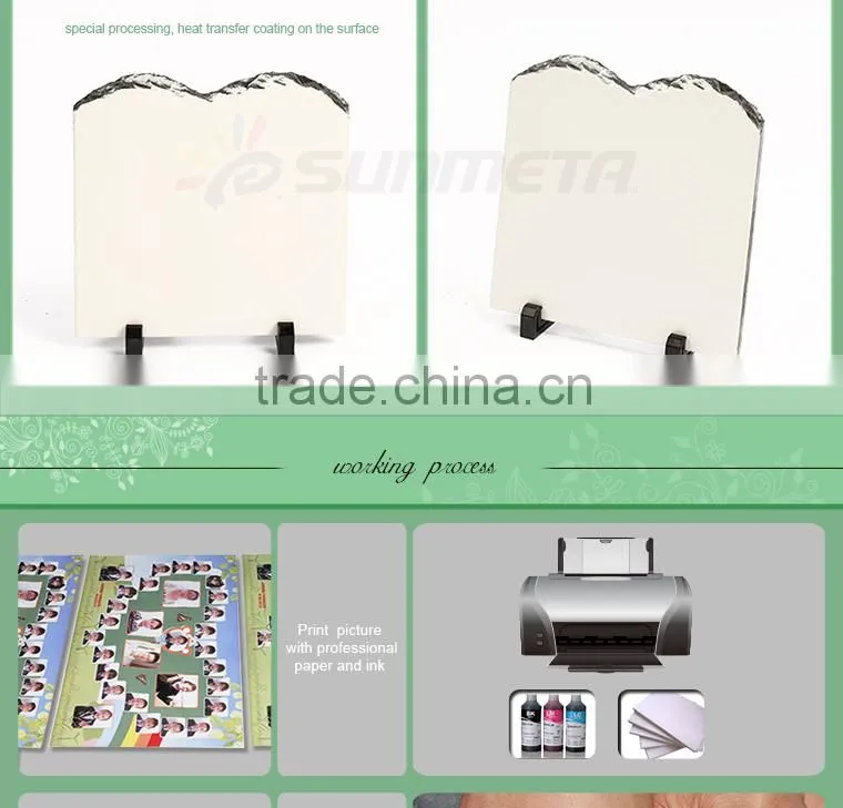 Sunmeta factory directly 3D sublimation blank rock photo SH05 20*20cm
