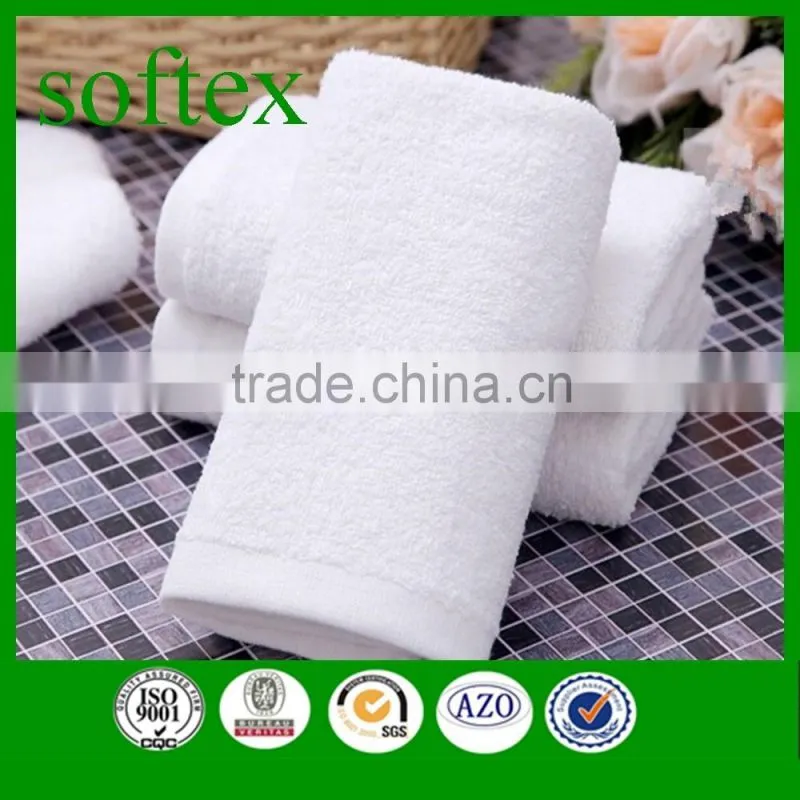 100% cotton plain weave white gym towel wholesale