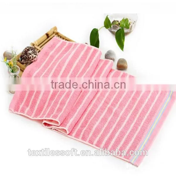 wholesale 100% cotton jacquard striped sport towel