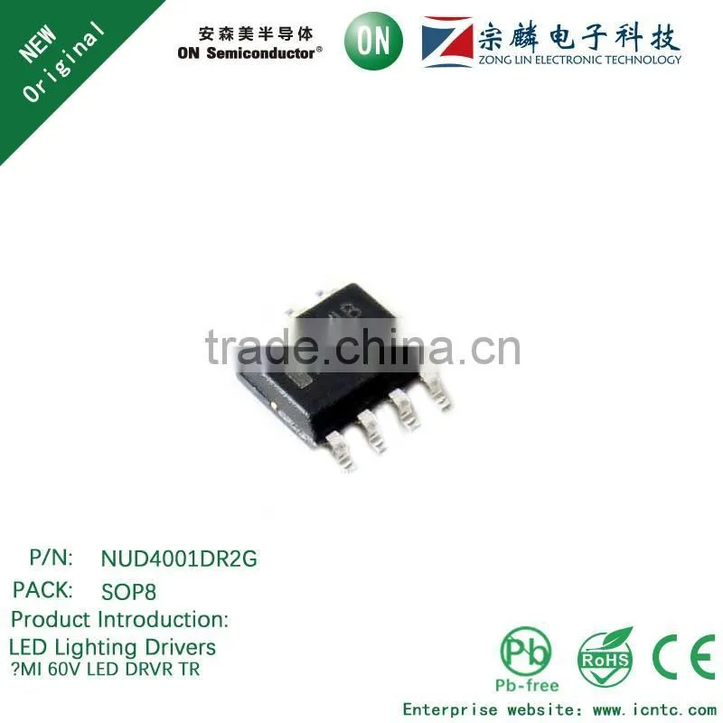 Genuine original NUD4001DR2G SOP8 LED Lighting Drivers 60V