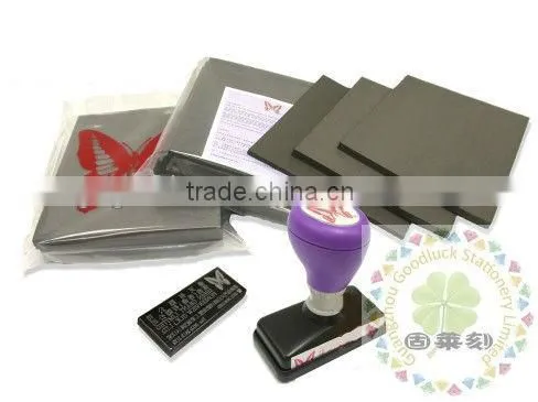 Non-flammable clear imprint refill stamp ink