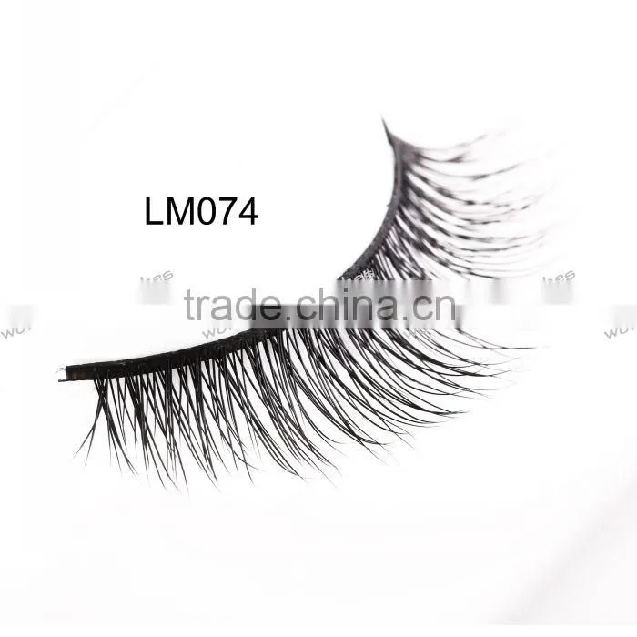 real mink false eyelash with private labeling siberian mink fur strip eyelash