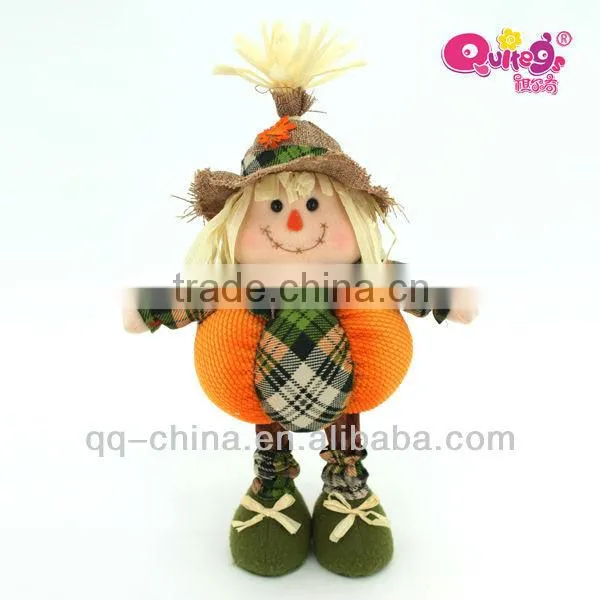 Harvest festival standing scarecrow / Thanksgiving doll
