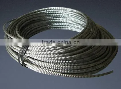 elevator steel wire rope 8x19S+FC for elvator diameter 11mm