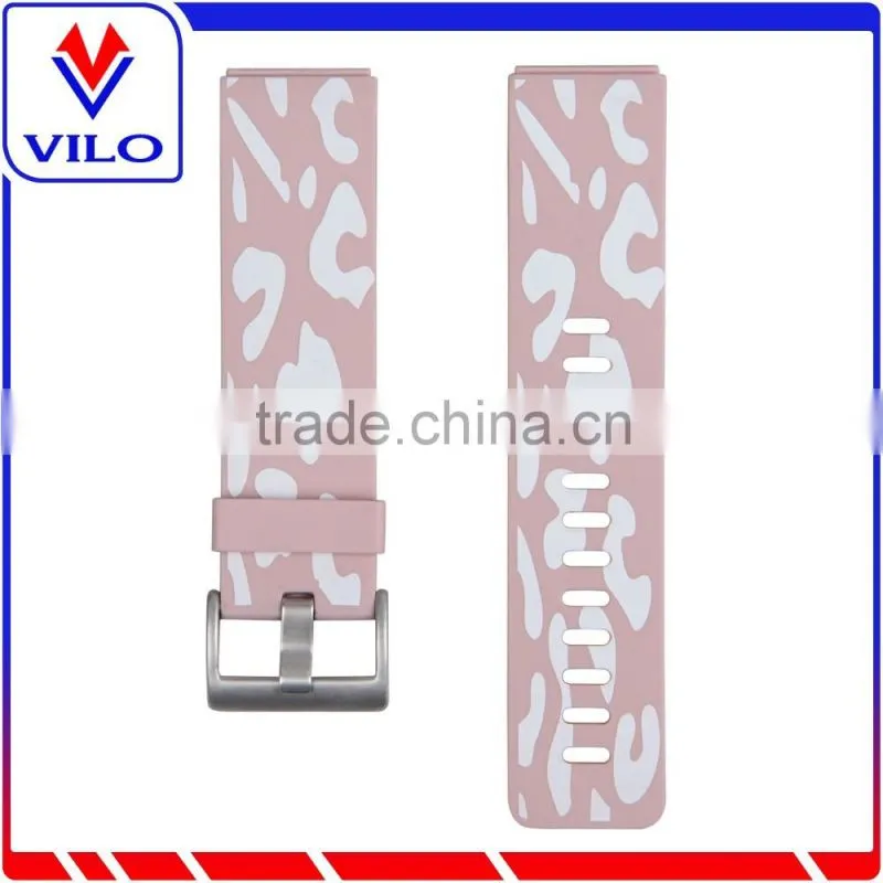 Customized Pattern Rubber Wrist Band Watch Strap For Fitbit Blaze, For Fitbit Blaze Silicone Band