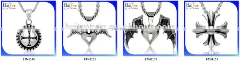Wholesale Custom Vintage Rock Punk Gothic Style Titanium Stainless Steel Spider Pendant Necklace Pendant Jewelry For Men