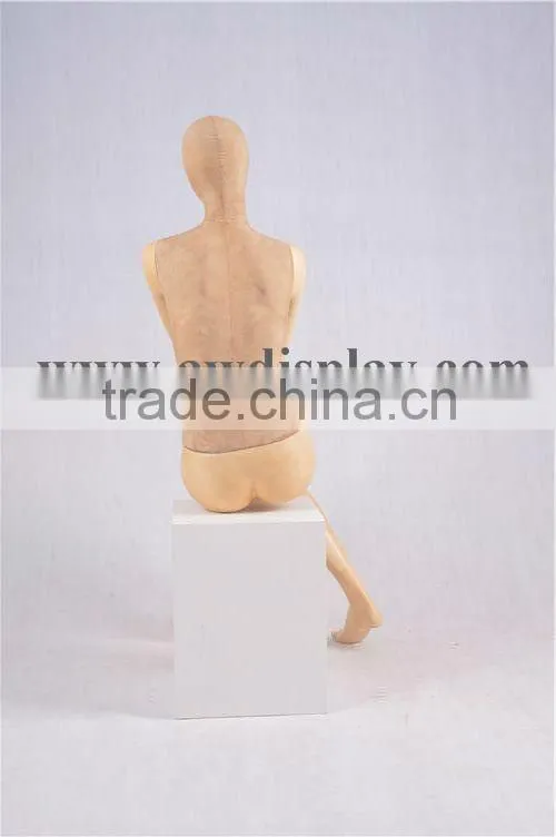 fabric covered sitting female mannequins manufacturer