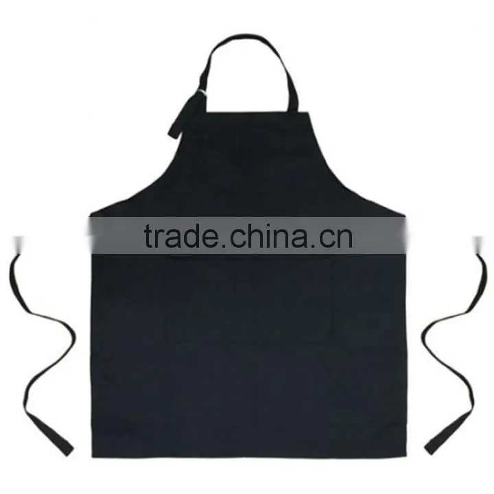 Wholesale Cheap Price Custom Made Logo Black Kitchen Aprons Sale