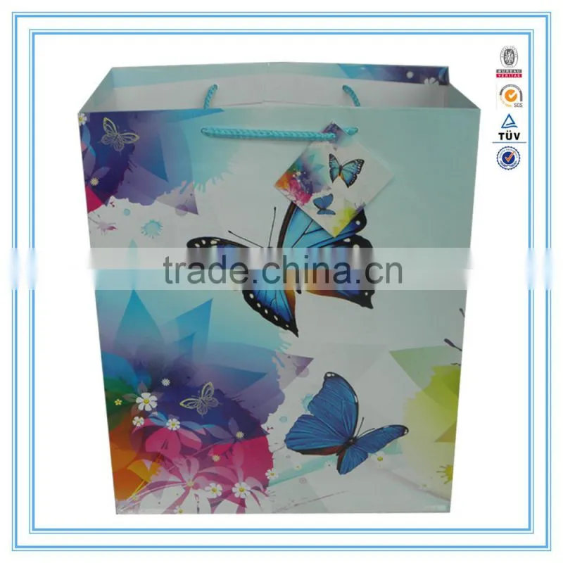 China alibaba wholesale cheap printed custom paper shopping bag for shopping