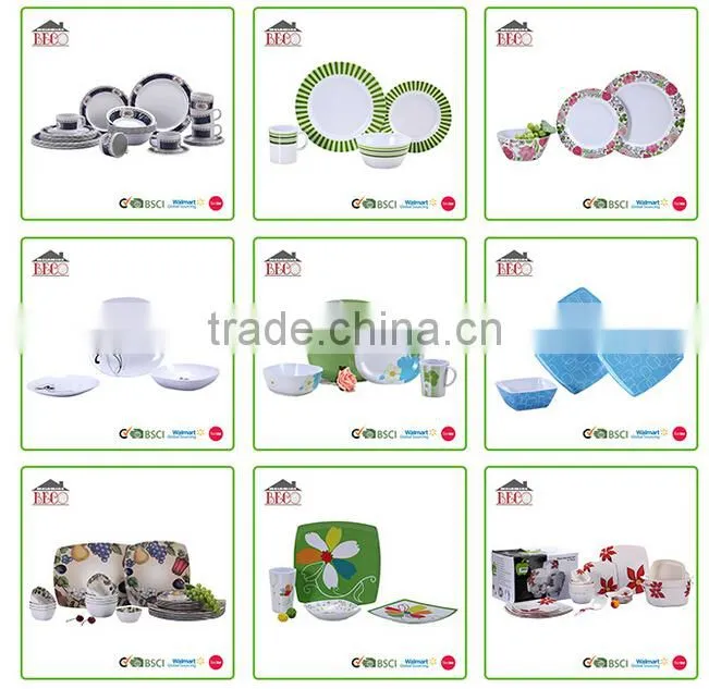 2015 Hot sale 5 pcs melamine children dinner service sets