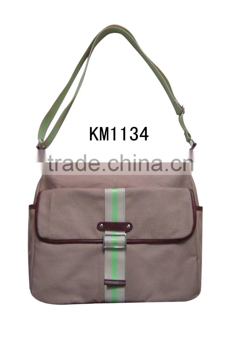 2016 best selling striped canvas tote bag for men