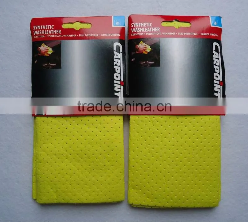 Car window synthetic chamois cleaning cloth