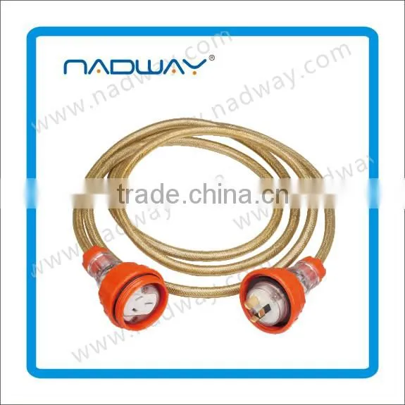 IP66 Austrail SAA approval heavy duty extension lead for power adapters
