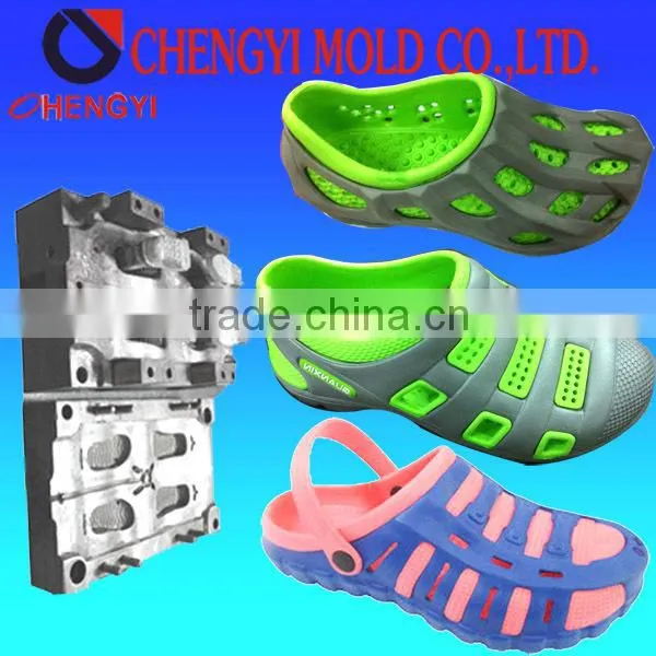2015 newest two color eva injection clog shoes mould, mold maker,aluminum injection mold
