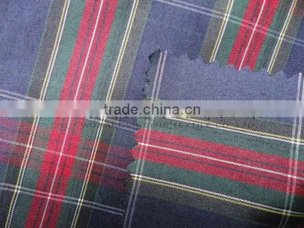 six color check yarn dyed shirting fabric