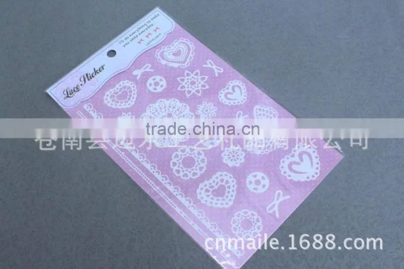 High quality Les Decoration Self-adhesive Lace Sticker