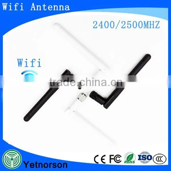 Best price for 2.4g white black rubber duck wifi antenna with SMA connector