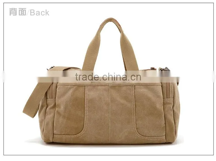 china promotional canvas bag 2014 custom design cheaper Fashion cotton canvas travel bag
