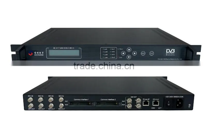 SC-5117 dvb-c input asi ip output ird 4in1