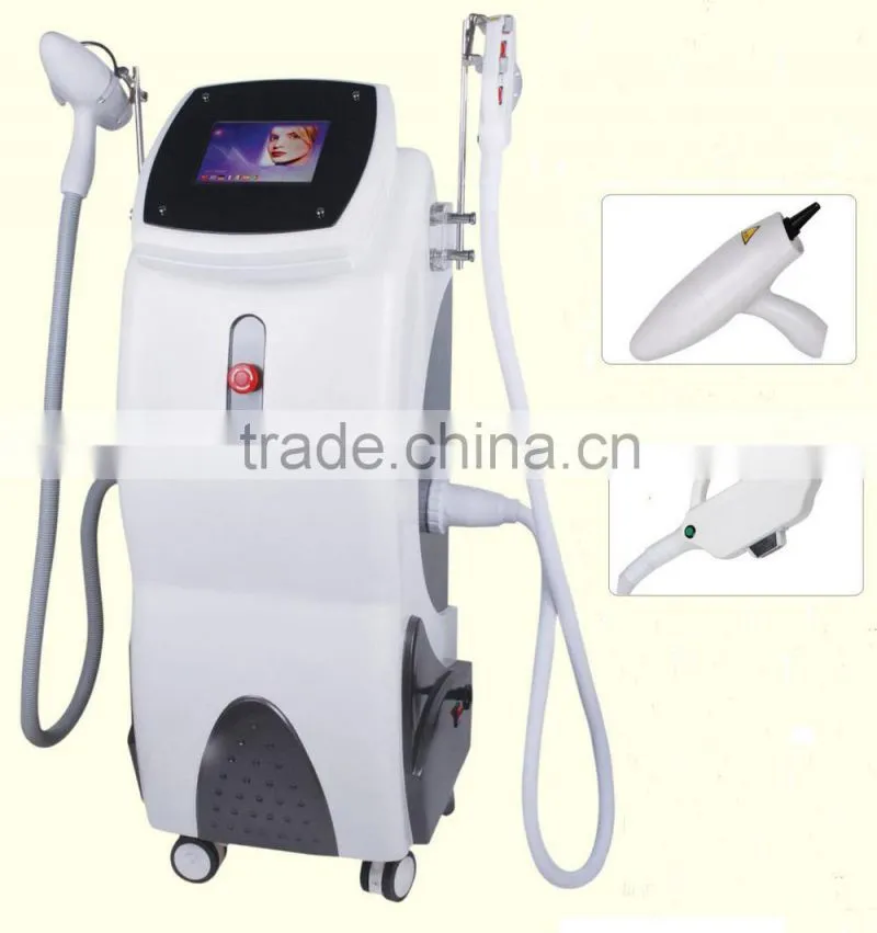 2014 Hot beauty equipment E light IPL RF ND Yag laser 4 in 1/laser machine