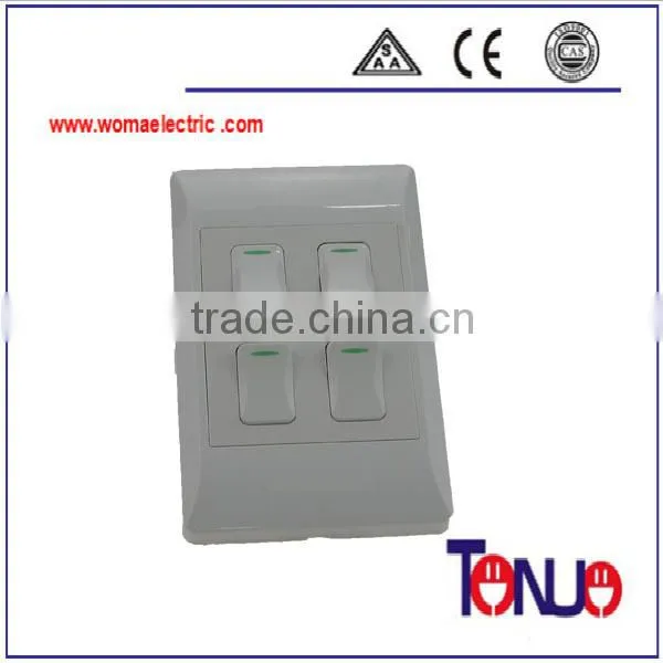 South African 4 gang 1 way switch power supply