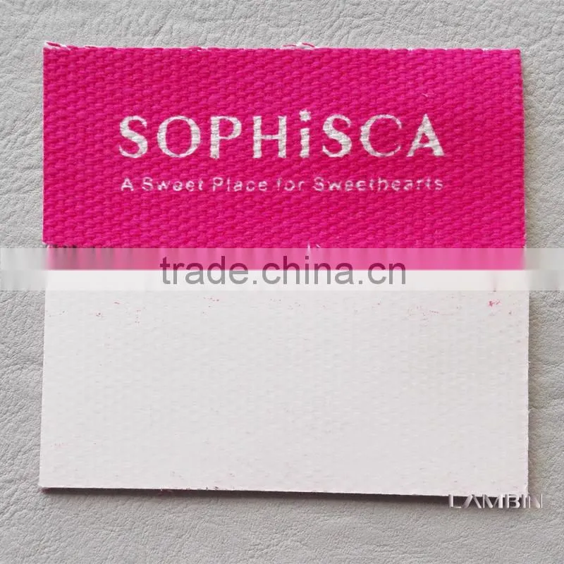 cotton silk printed label for women dress