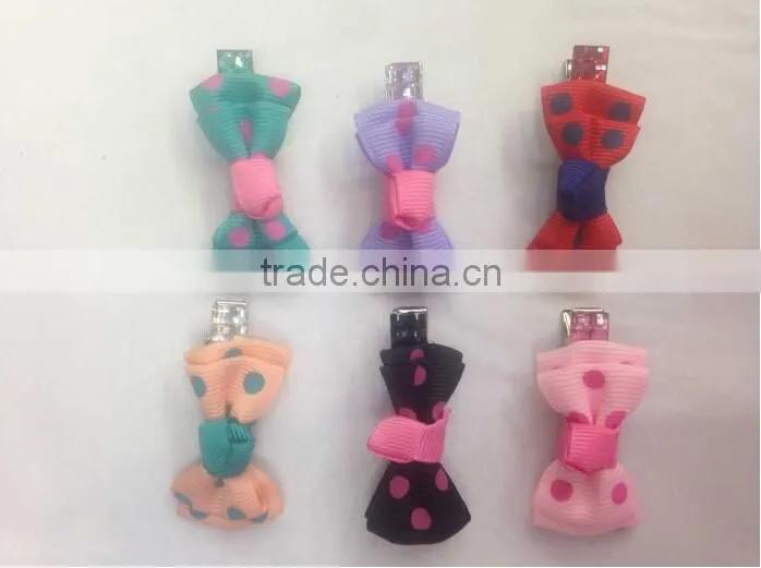 Customize high quality hair accessories colorful headwear ribbon hairpins for baby girl kids hairpins hair bows