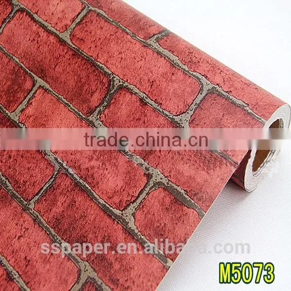 Simple China wind brick type self-adhesive wallpaper price
