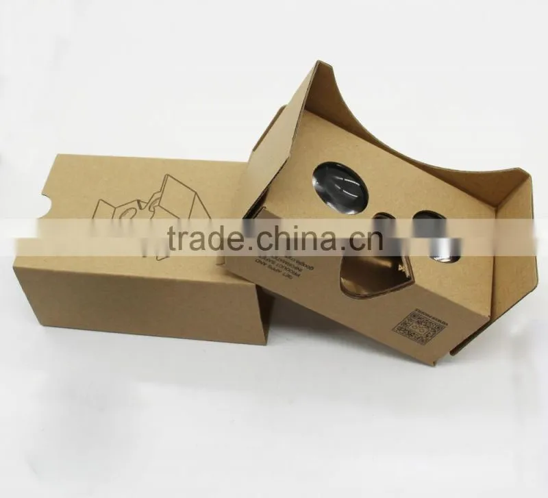 cardboard 3d video glasses virtual reality vr box 3D videos with headband