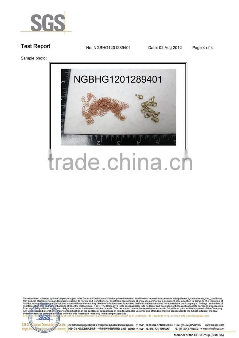 2015 Fancy Bun Shape Iron Jewelry Chain