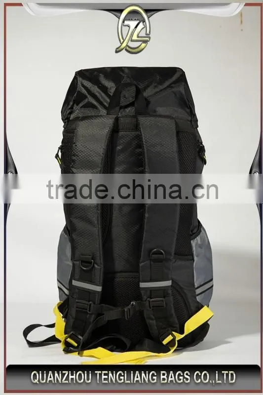 Black hiking mountain backpack for climbing